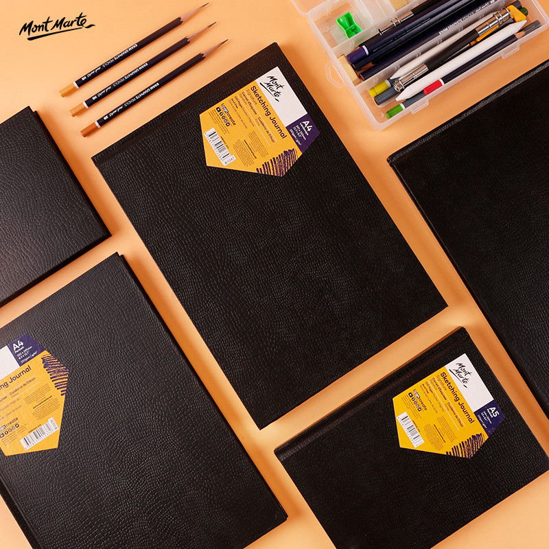 Sổ vẽ sketching journal mont marte gáy đứng 100 trang 150gsm