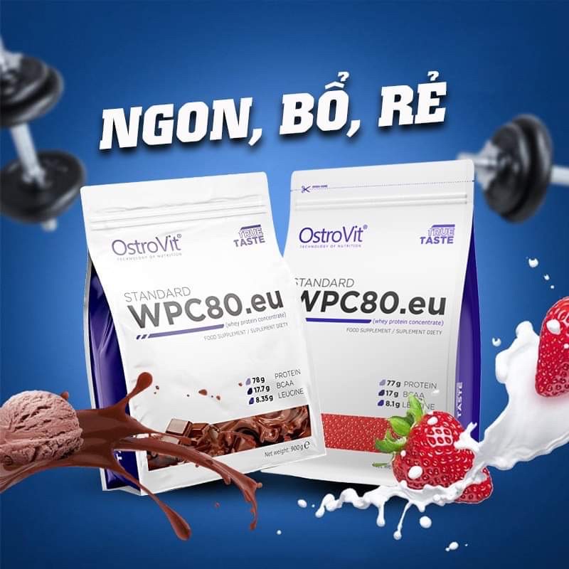Sữa Tăng Cơ Ostrovit Standard WPC80 Whey Protein Concentrate 75 Lần Dùng - ShapeYourBody