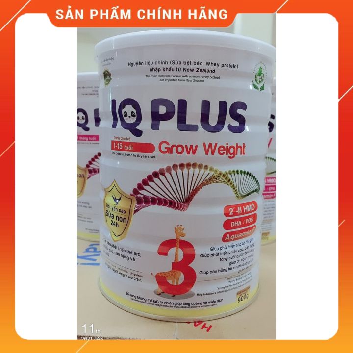 Sữa iq plus grow weight 400g