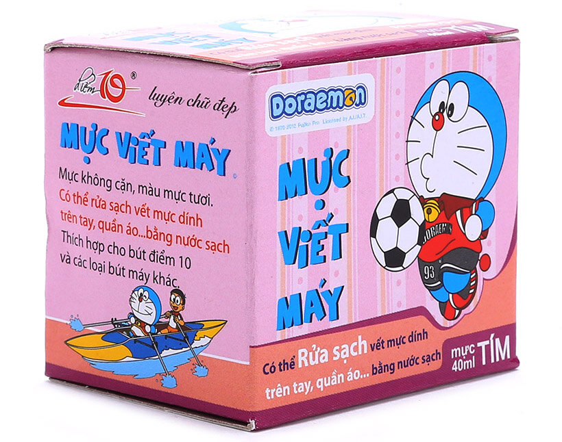 Mực viết máy thiên long doraemon màu tím fpi-08 40ml