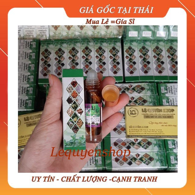 12 chai dầu lăn thảo dược 13 vị thái lan 8ml