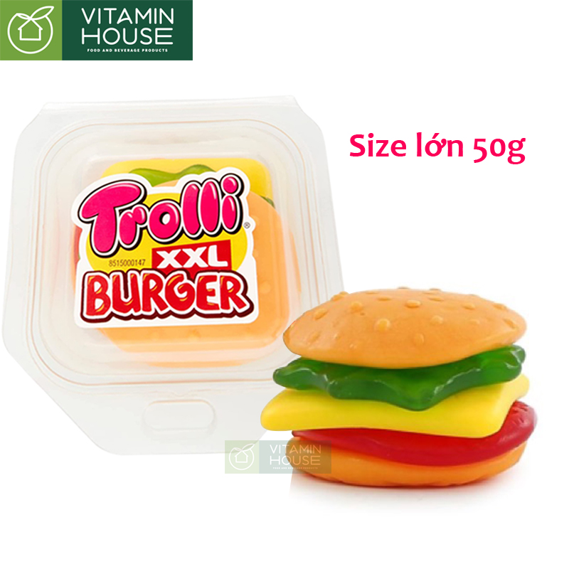 Kẻo dẻo trolli burger xxl 50g - vitamin house