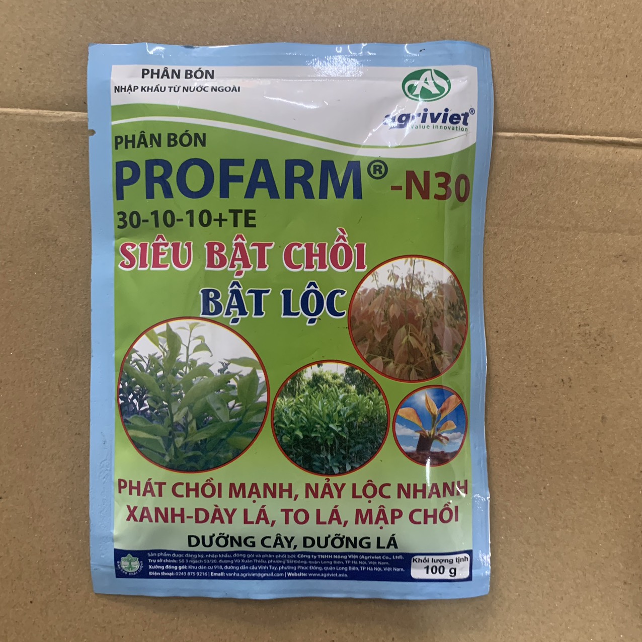 Combo 10 gói phân bón 30 10 10 + te loại 100g, phân bón giúp bật chồi ra rễ mạnh, xanh dày lá, to lá, mập chồi, khỏe rễ, bổ sung vi lượng thiết yếu giúp cây phát triển khỏe mạnh, khắc phục hiện tượng vàng lá
