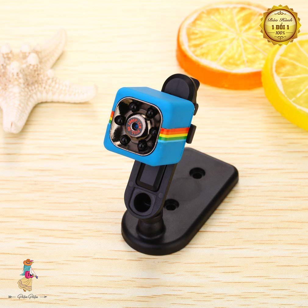 Camera Hành Trình Siêu Nhỏ Quay Đêm Hồng Ngoại Tầm Nhìn Xa Phân Giải Cao SQ11 Full HD 1080 12M - Xanh