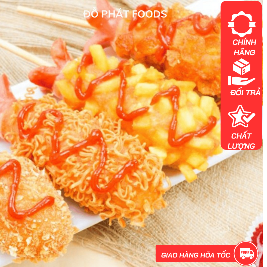 Bột chiên giòn corndog, hotdog phomai, phomai que - có giá sỉ