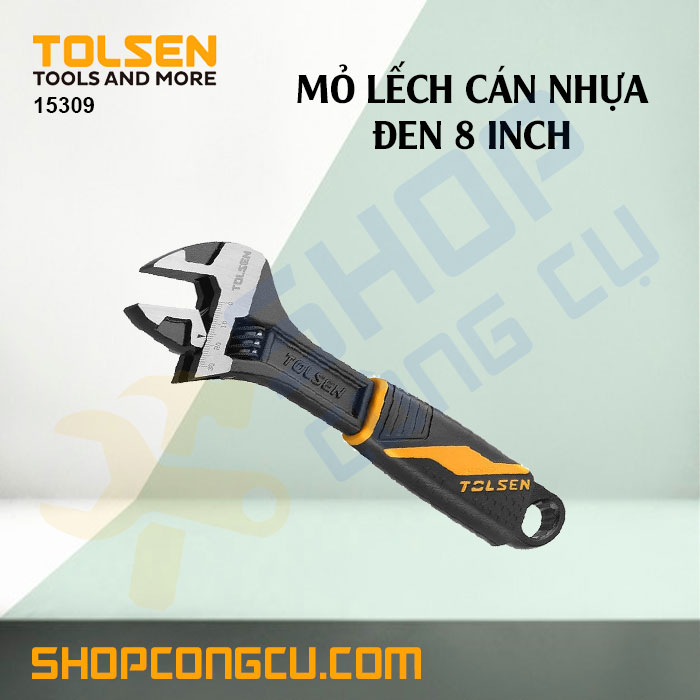 Mỏ lếch cán nhựa đen 8 inch Tolsen 15309