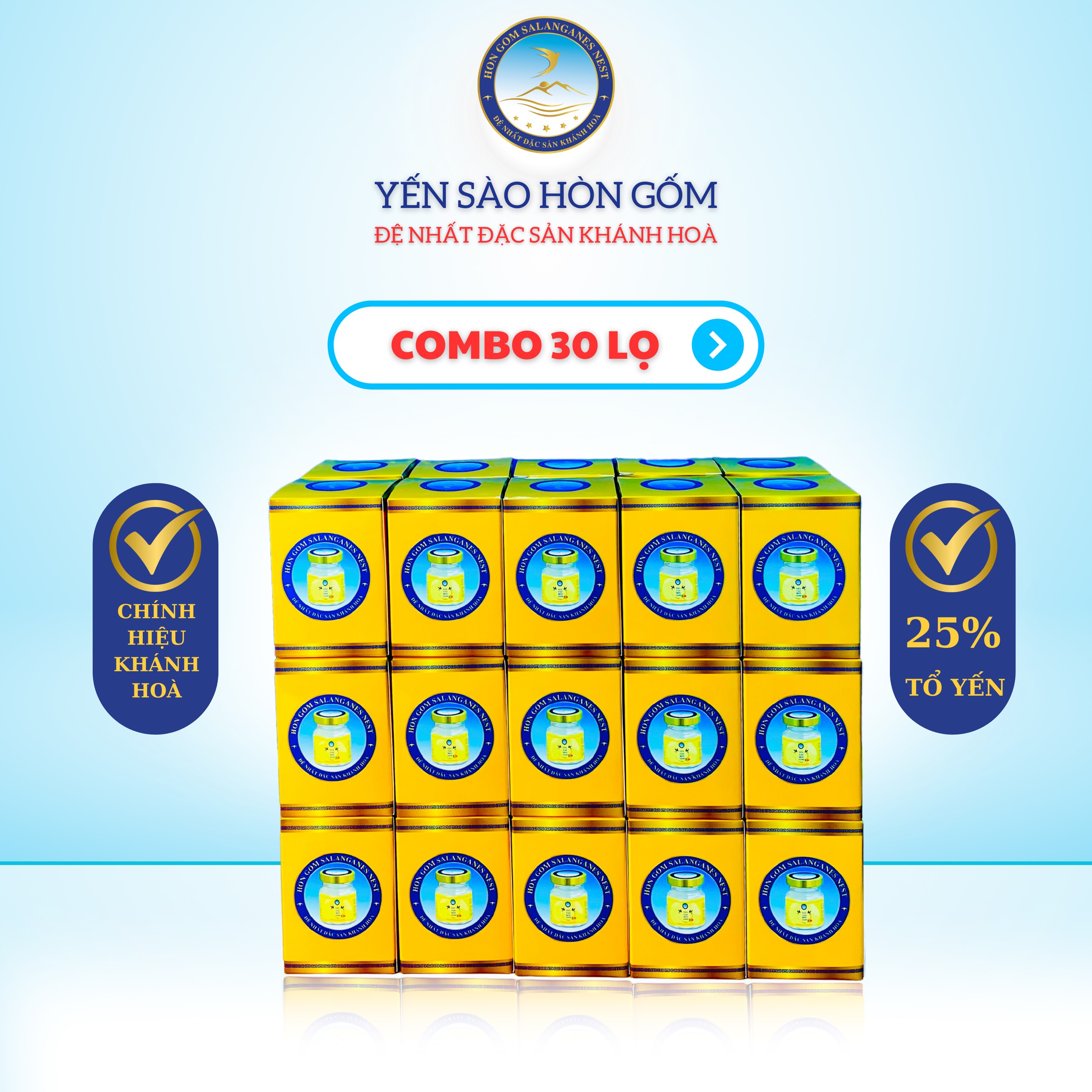 Nước yến sào nhân sâm - yến sào hòn gốm chính hiệu khánh hòa - hgnest