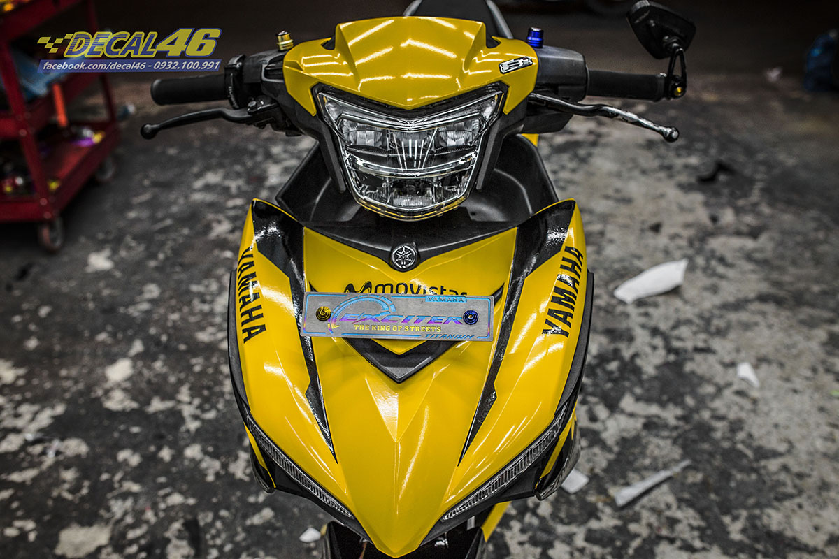 Tem TRÙM xe exciter 150 vàng đen moviStar 2020 - Độ tem xe exciter 150 vàng đen thiết kế theo yêu cầu- tem TRÙM xe exciter 150 vàng đen rẻ đẹp chất