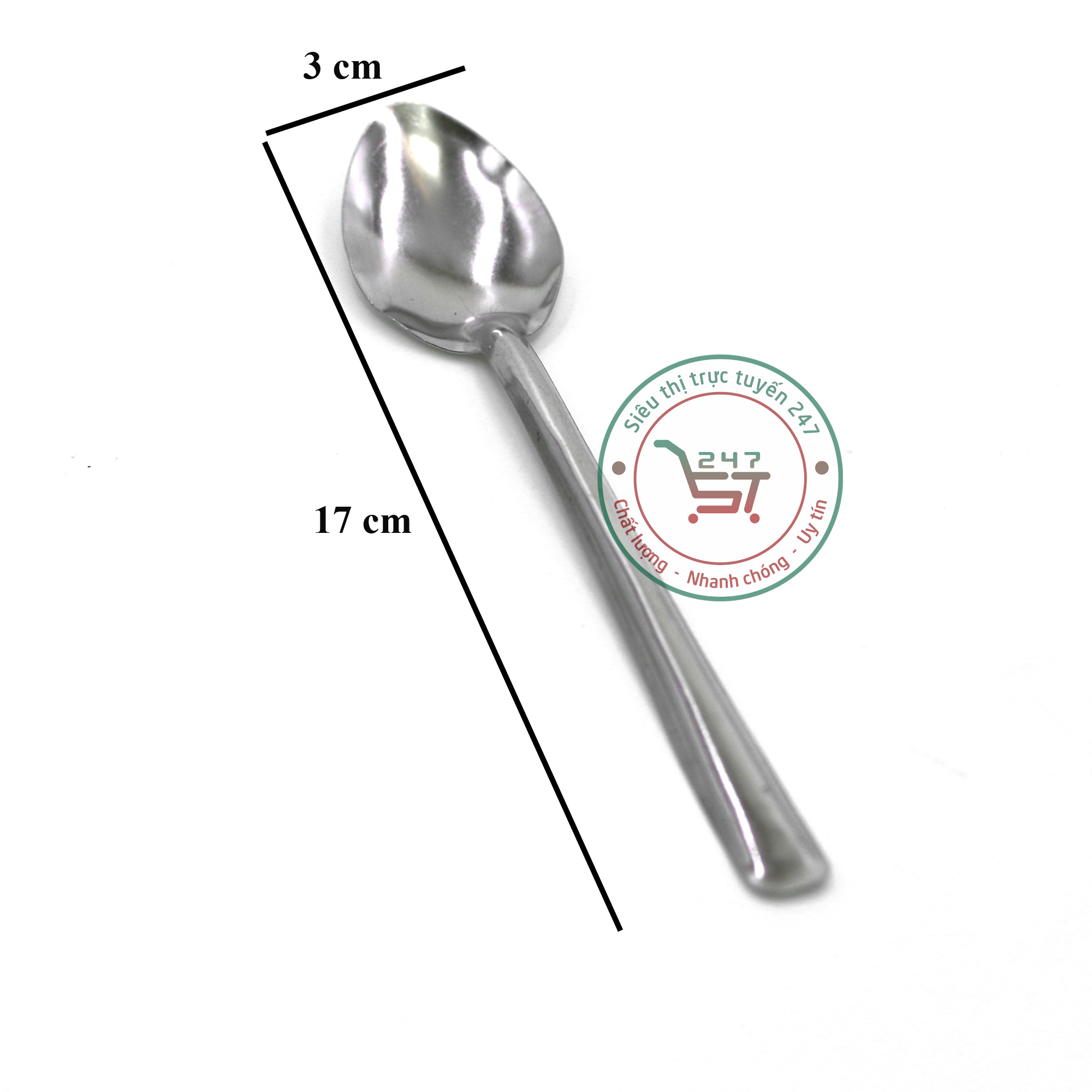 Muỗng chanh inox 430 muỗng cà phê cán dài cao cấp