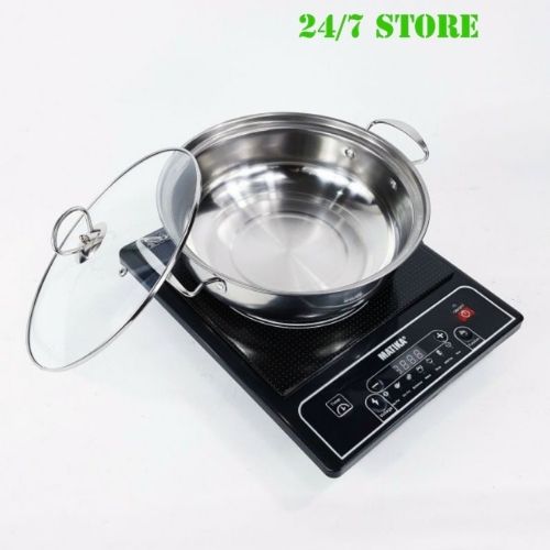 Bếp từ, bếp từ cao cấp, bếp từ đơn, bếp điện từ Makita tặng kèm nồi lẩu inox, công suất 2000W bảo hành 6 tháng uy tín lỗi 1 đổi 1