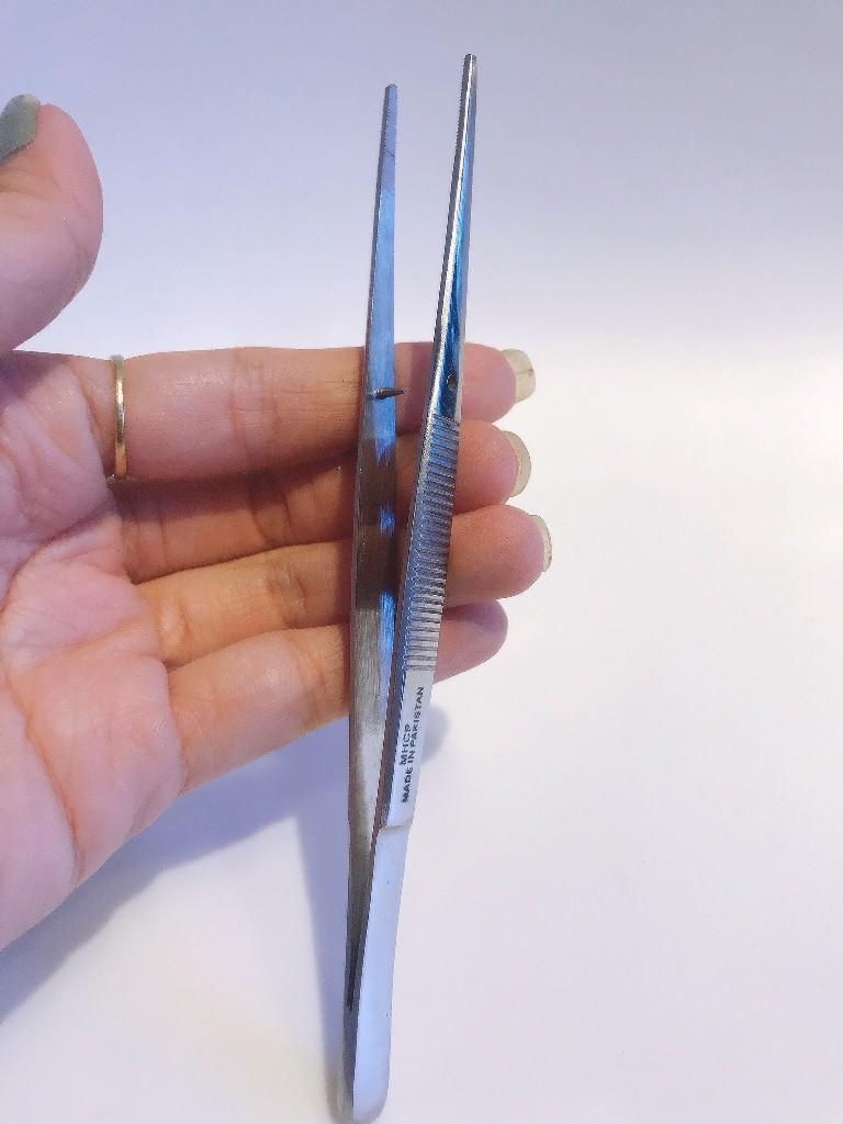 Nhíp gắp đá quý kim cương (loại có rãnh)