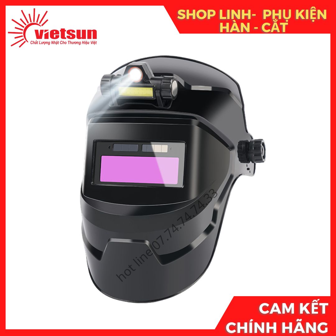 Mặt nạ hàn điện tử tự động loại có đèn