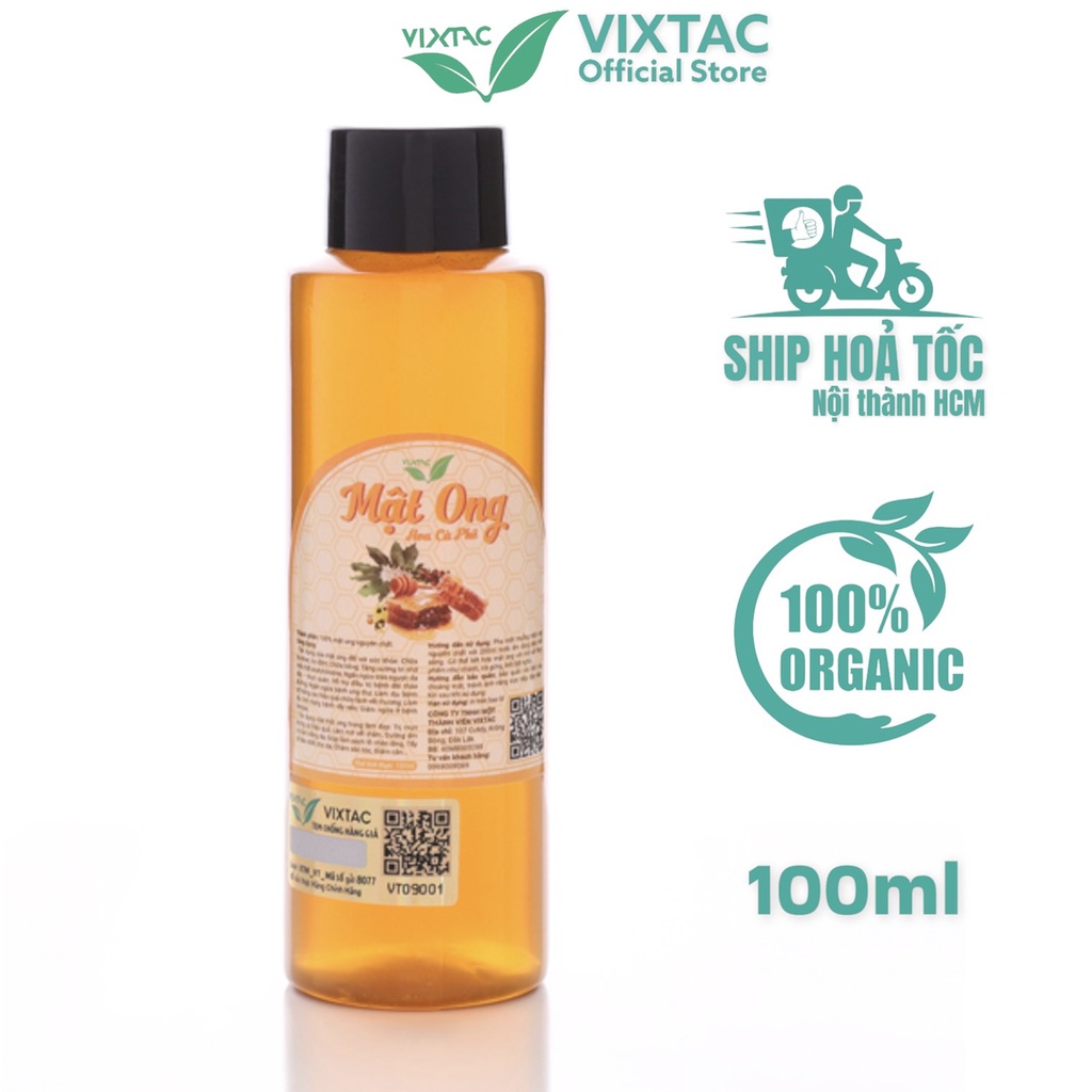Mật ong nguyên chất hoa cà phê vixtac organic 100ml