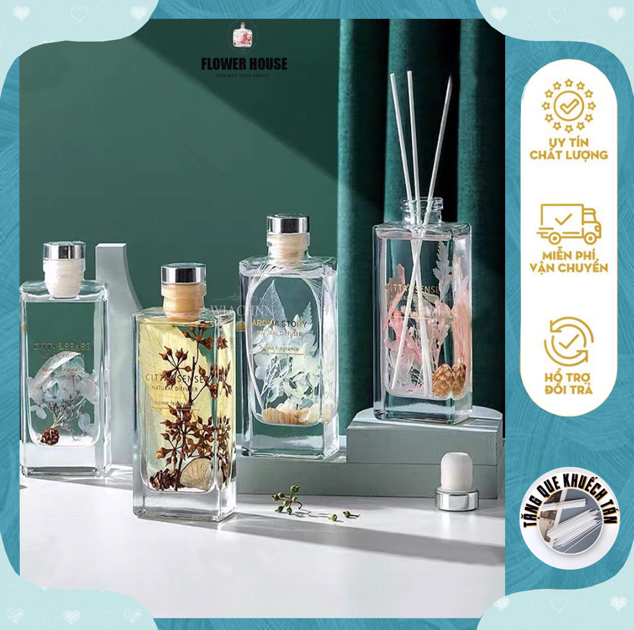Tinh dầu thơm phòng thiên nhiên cao cấp 150ml,tinh dầu thơm phòng ngủ, lo tinh dầu thơm phòng, tinh dầu khuếch tán, tinh dầu xông phòng, tinh dầu khư mùi phòng, tinh dầu thiên nhiên, tinh dầu thơm FLOWER HOUSE_MS21