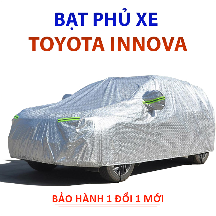 Bạt phủ xe ô tô Toyota Innova chất liệu vải cao cấp che nắng mưa không thấm nước