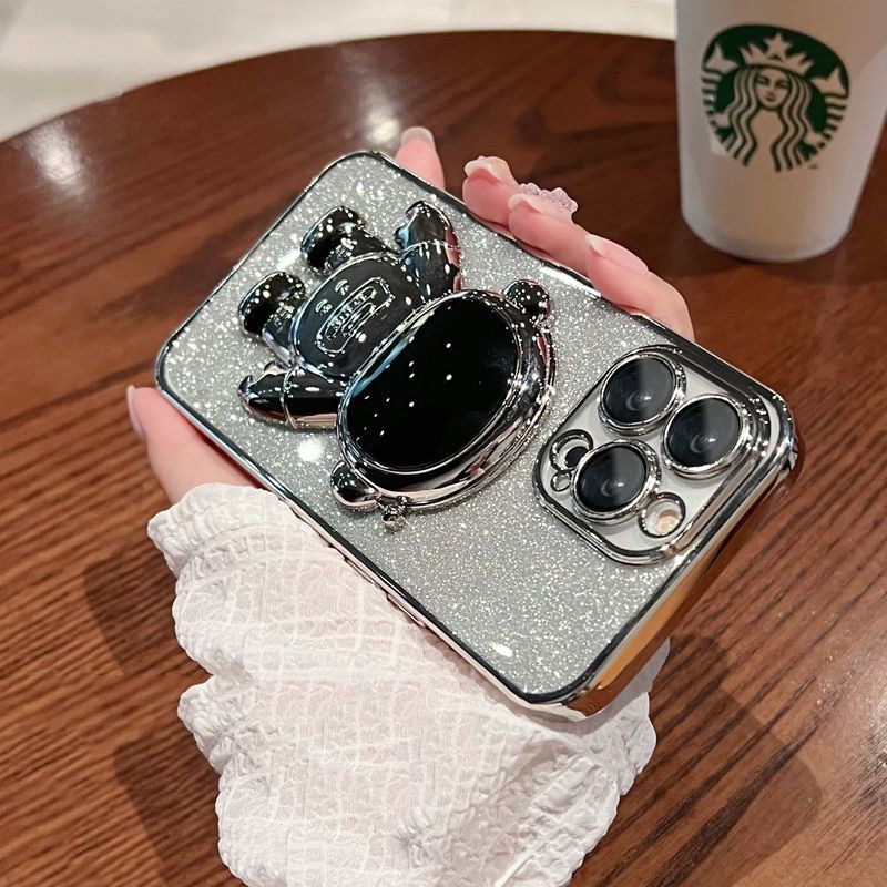 VẬN CHUYỂN NHANH - ốp lưng điẹn thoại màu tím đậm mới phi hành gia dễ thương cho iphone 11 12 13 14 15 Pro Max