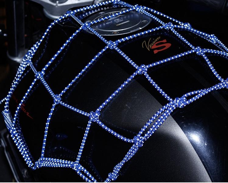 [HCM]Lưới thun ràng đồ xe máy phản quang kích cỡ 40x40 phụ kiện đi phượt giá rẻ