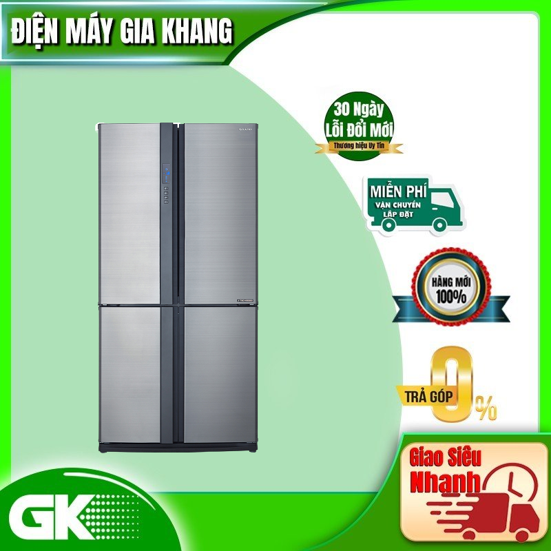 TRẢ GÓP 0% - Tủ lạnh Sharp Inverter 556 lít SJ-FX631V-SL