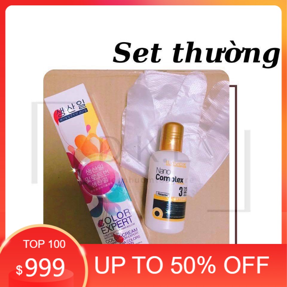 (KHÔNG TẨY100%) Thuốc nhuộm tóc THAN CHÌ- lên màu từ nền đen💥