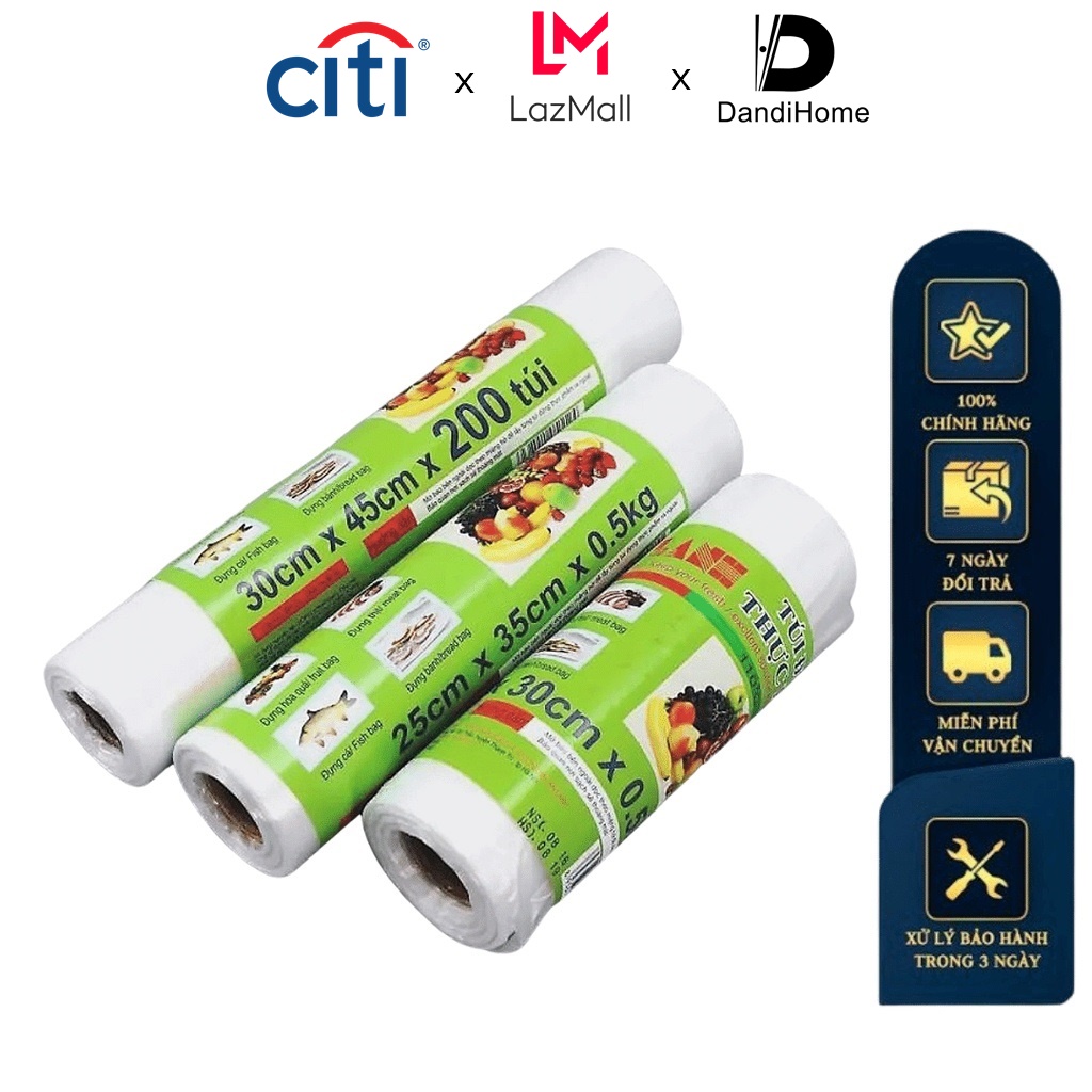 Túi Đựng Thực Phẩm Tự Hủy Sinh Học DandiHome AnLanh