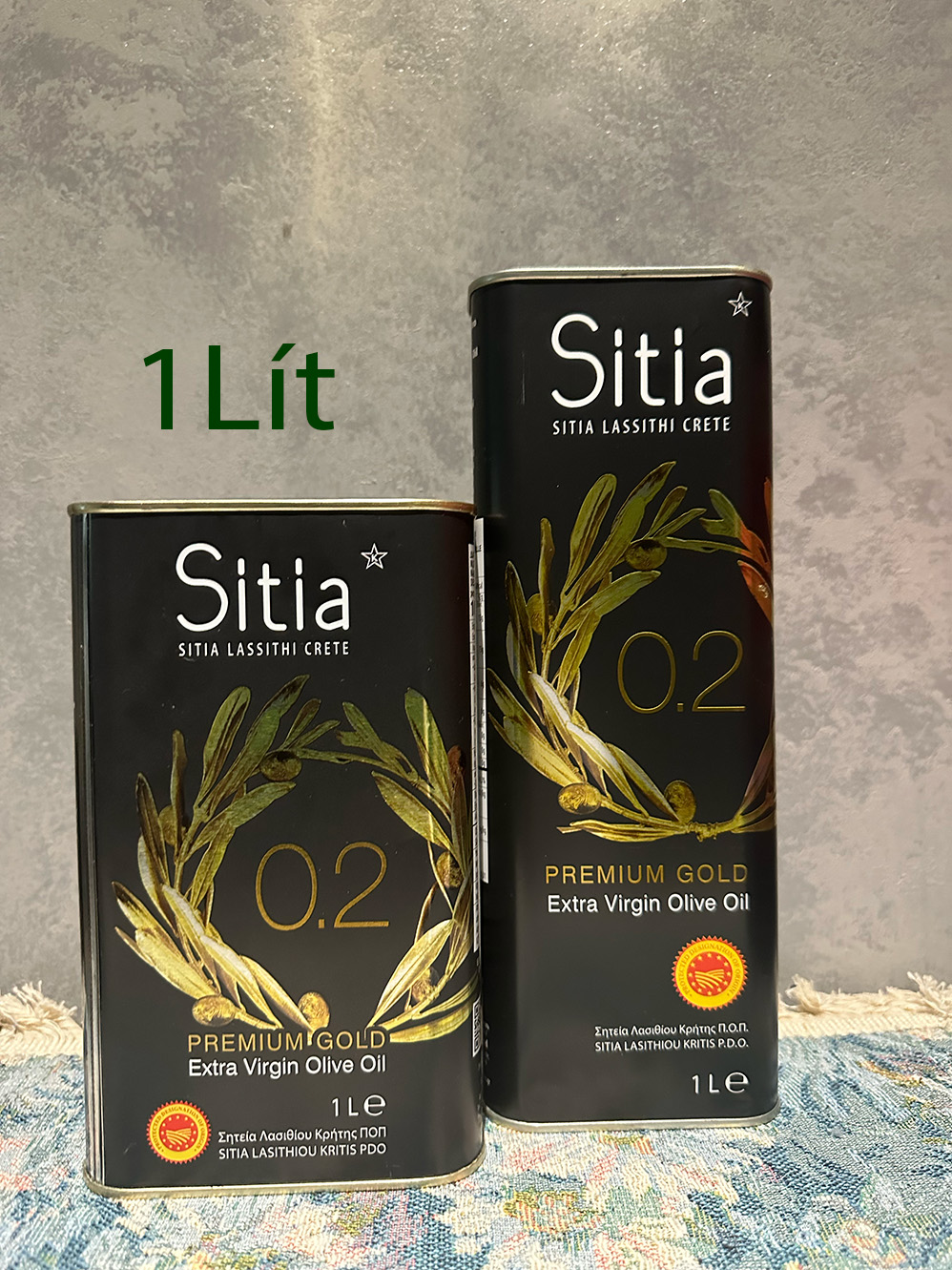  SITIA Premium Gold Extra Virgin Olive Oil 1L -Cholesterol-Free Bottle Pack 