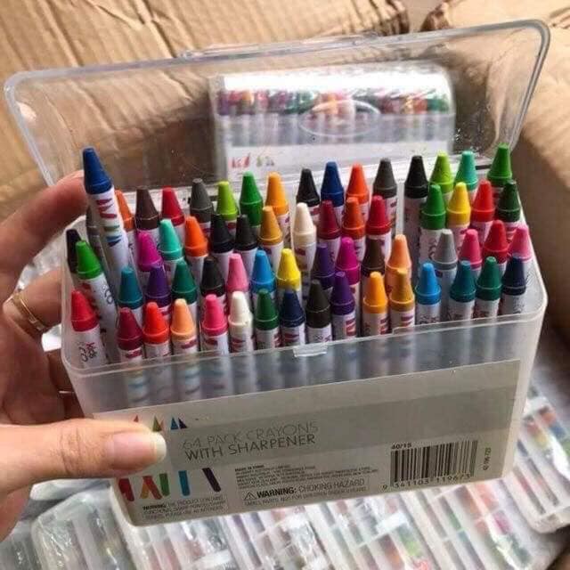 ( QUÀ TẶNG CHO BÉ YÊU ) Hộp màu 64 chi tiết, bộ màu vẽ đa năng 64 màu, hộp bút chì màu, bút vẽ bộ màu vẽ đa năng cho bé từ 2 tuổi trở lên