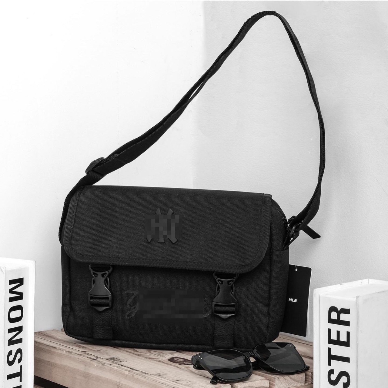 Cặp túi đeo chéo messenger bag nam nữ M L B Yankees NY thời trang phong cách Hàn Quốc