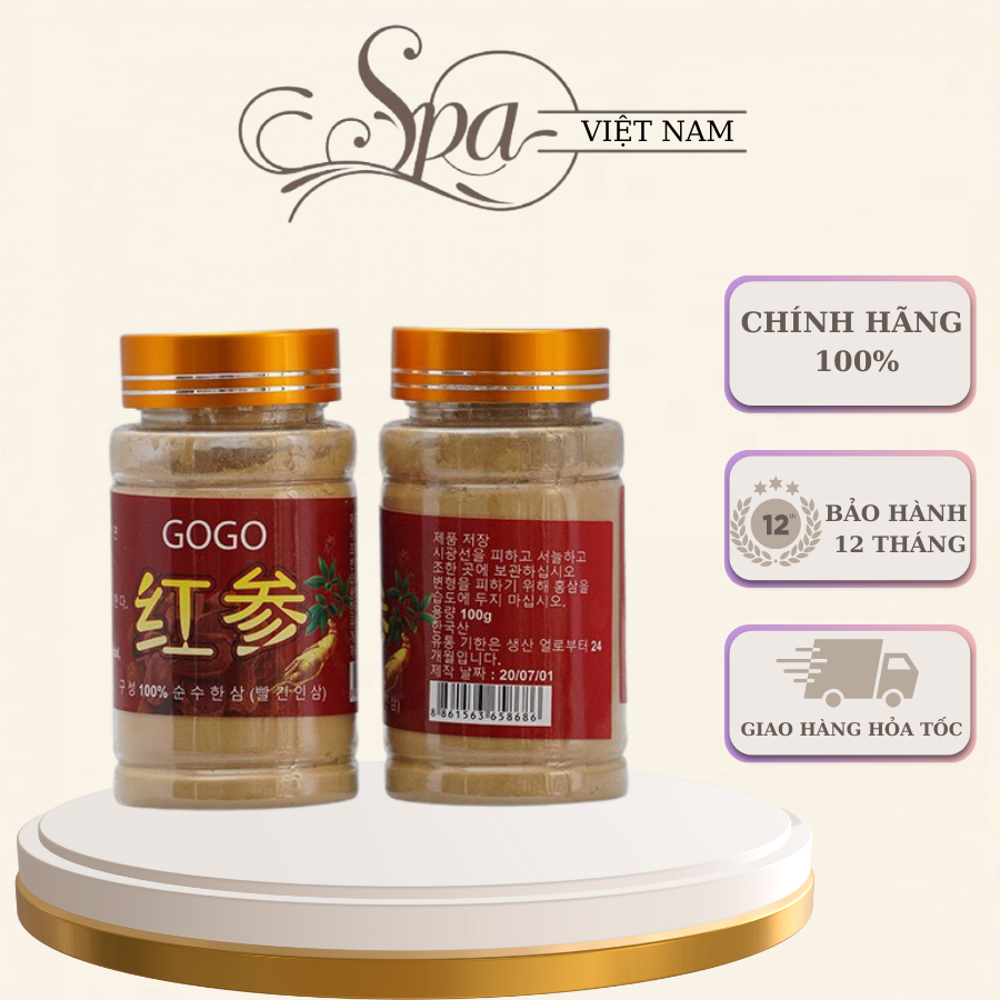 Bột hồng sâm gogo cấy trắng da mặt | cấy trắng nano chăm sóc da