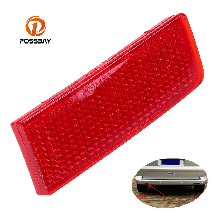 Possbay 1 dải phản quang cản sau bền và thiết thực màu đỏ cho VW Touareg (Typ 7P) 2011 2012 2013 2014