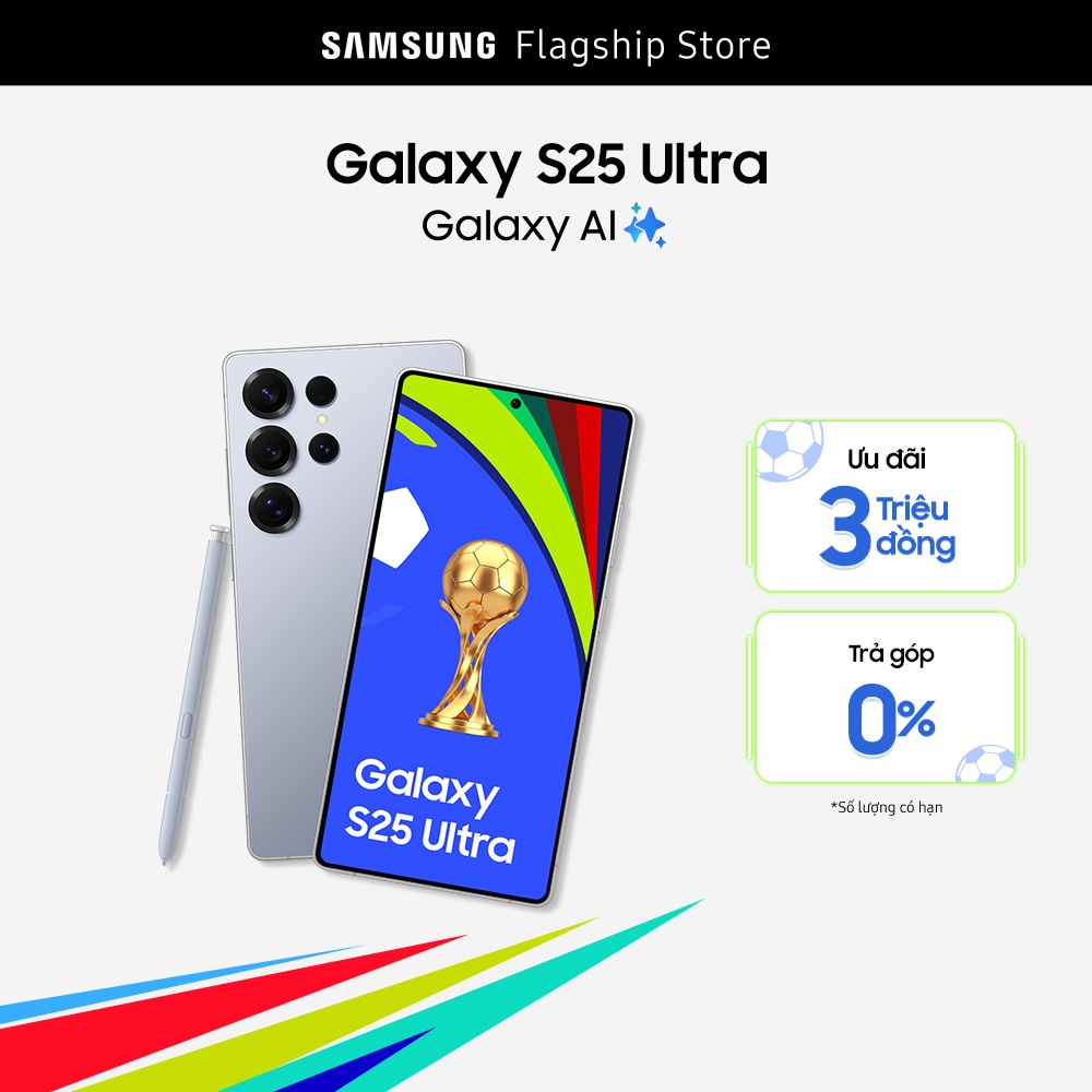 [SIÊU SALE GIỮA NĂM 20H 5-8.6] Điện thoại Samsung Galaxy S25 Ultra (256GB | 512GB), Điện thoại AI, Tìm kiếm thông minh, Video camera đêm Nightography, S Pen đa nhiệm