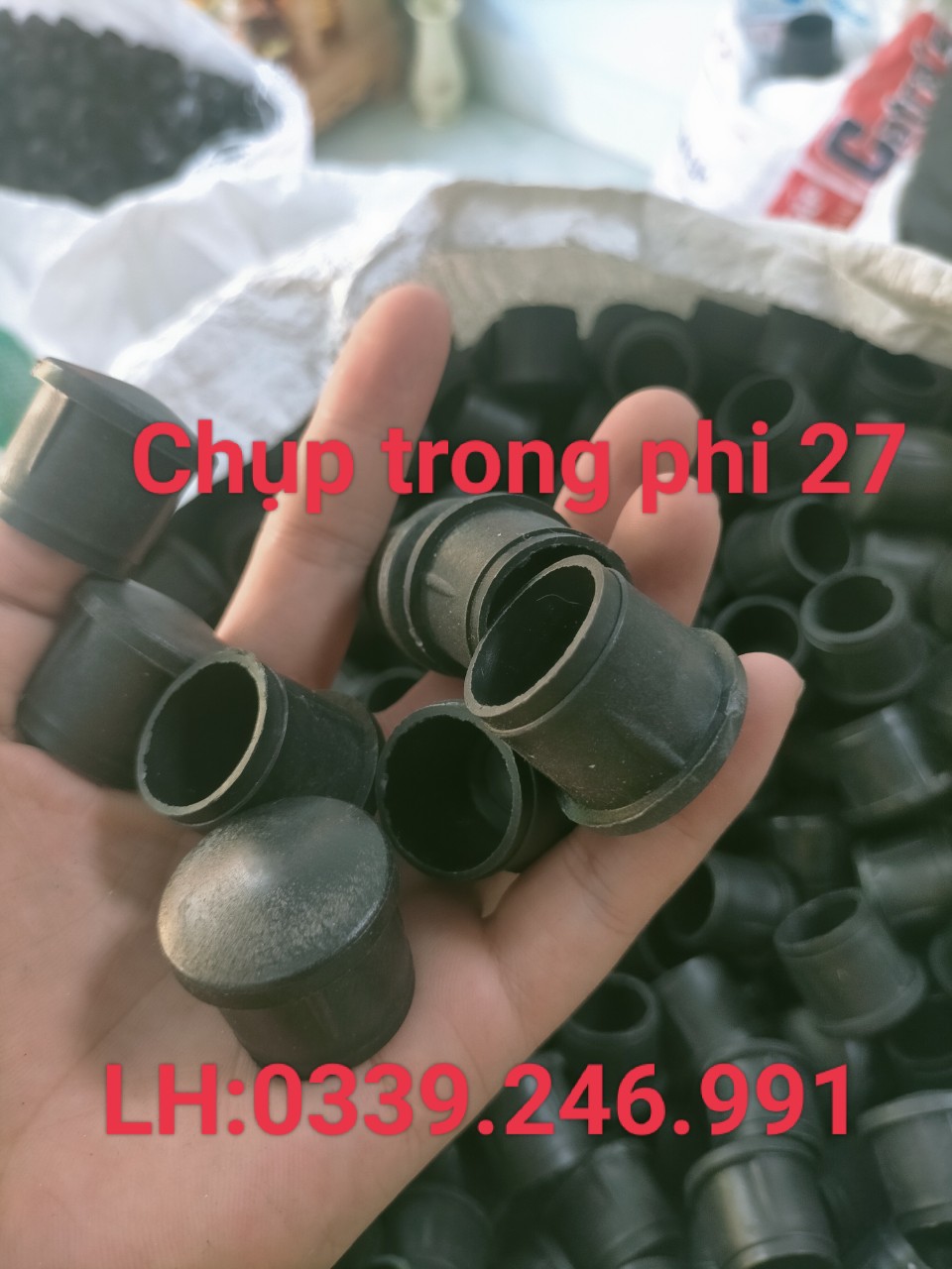 10 chiếc bịt trong phi 27mm, nắp bịt ống hộp,núm chụp cao su, bịt chân bàn ghế, ống hộp, bịt âm