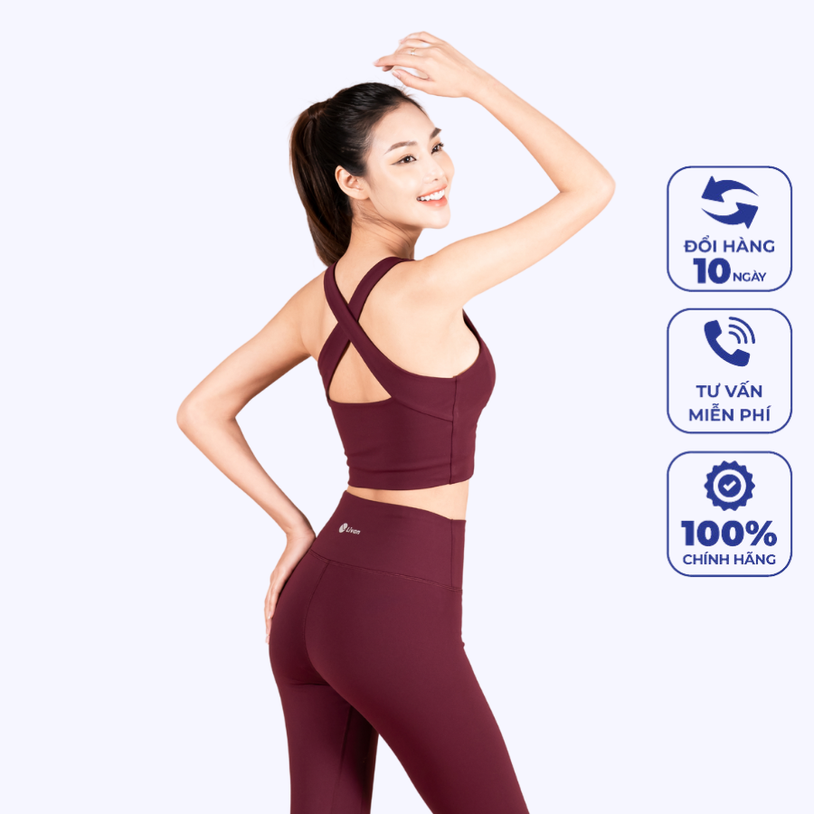 Áo bra croptop tập gym, yoga mềm mịn cao cấp lv23211206
