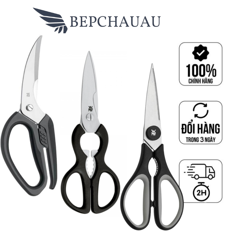 Kéo cắt gà wmf, kéo đa năng, kéo nhà bếp, kéo đức wmf, chất liệu thép không gỉ, nhập đức, bh 12 tháng