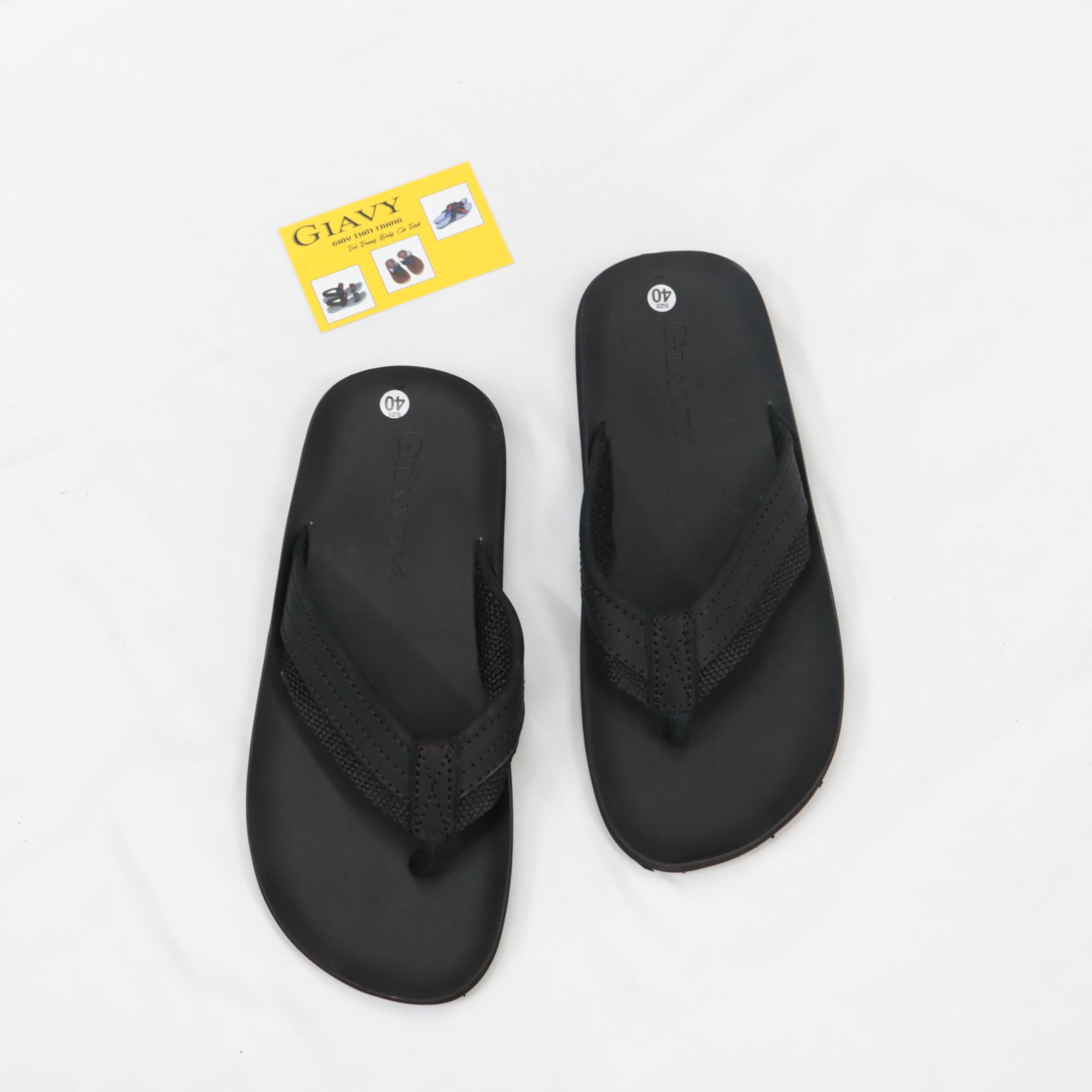 Dép kẹp nam GIAVY-DT L149-Dép kẹp nam quai da