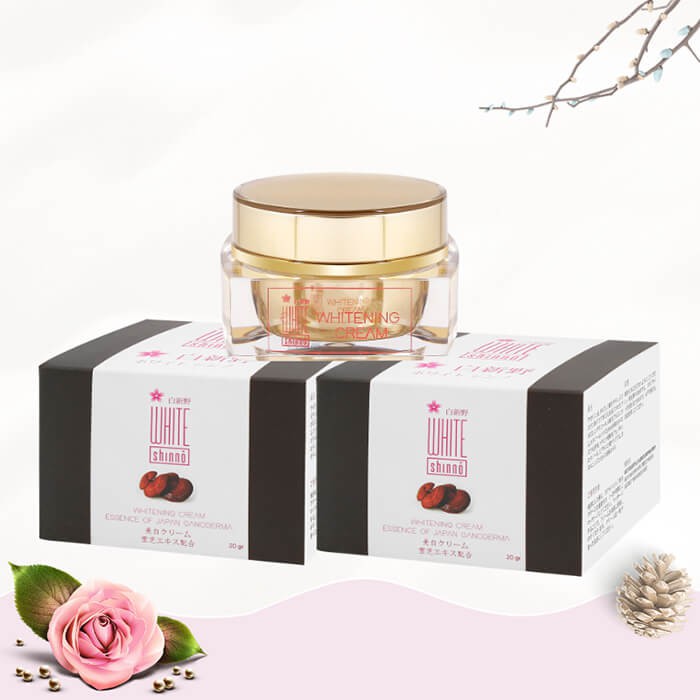 Bộ 2 kem dưỡng trắng da nám white shinno nhật bản