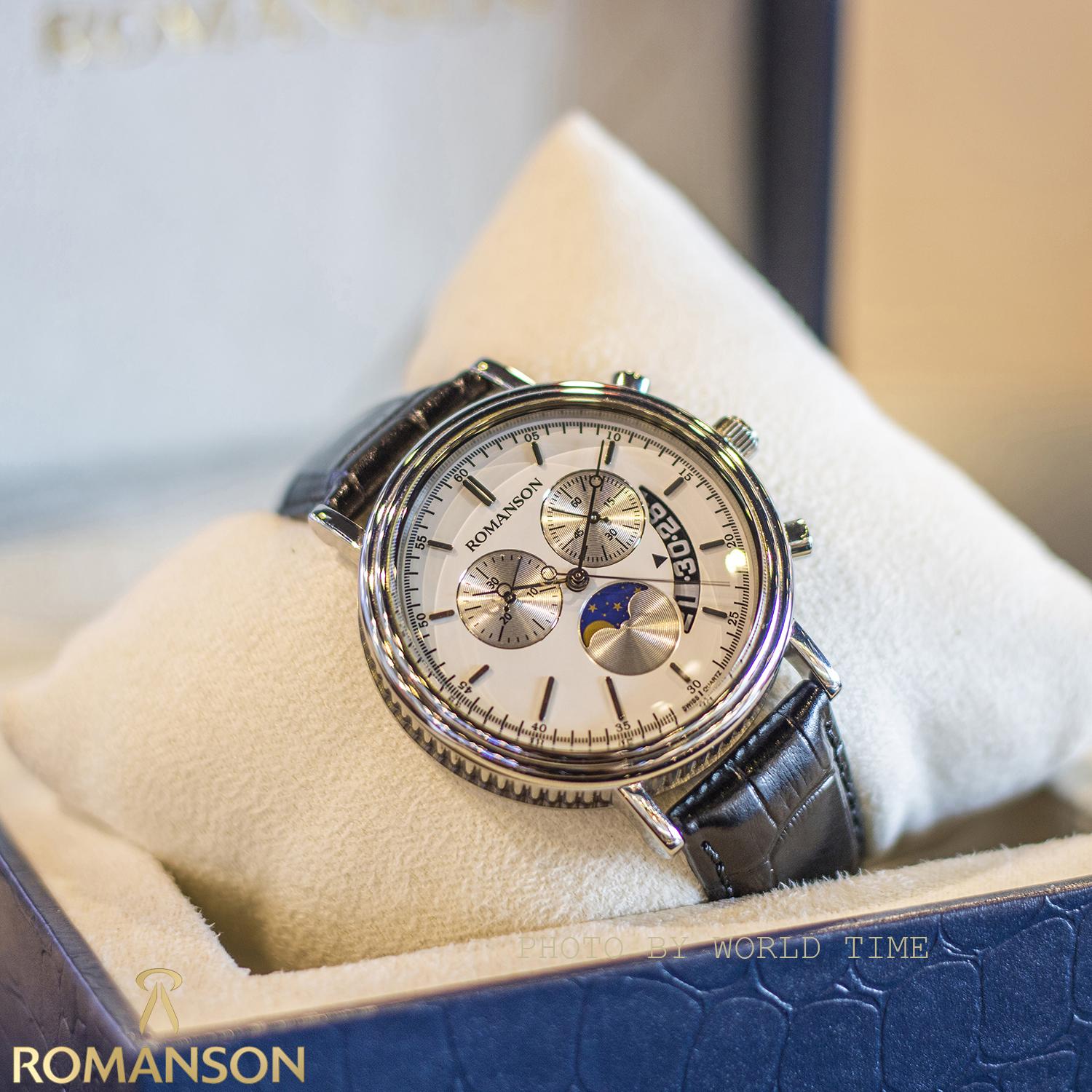 Đồng hồ nam romanson tl1276hmwwh - kính mirena chống vỡ - chống nước