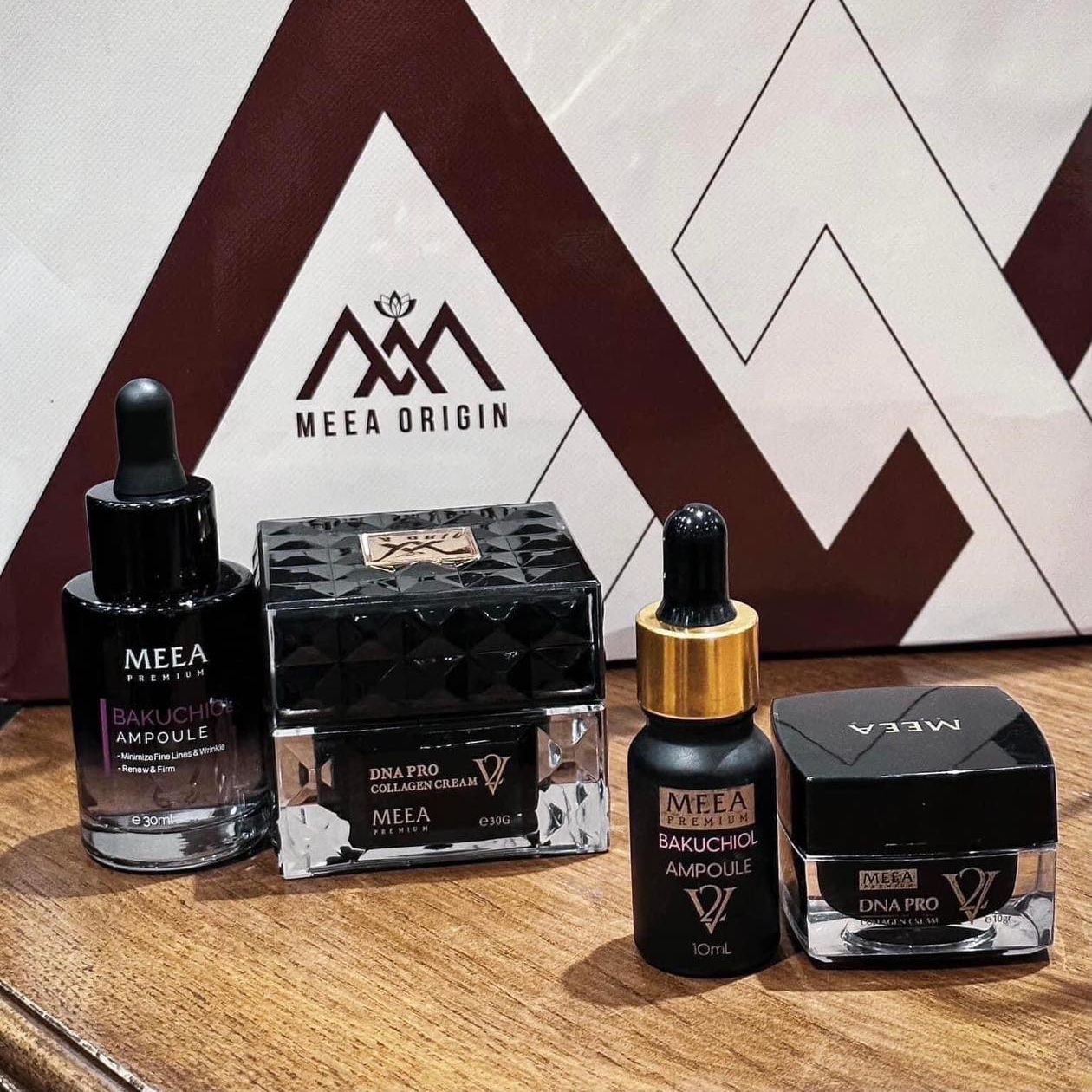 Combo Tinh Chất Bakuchiol Và Kem Face DNA Pro Collagen V2 Meea Organic