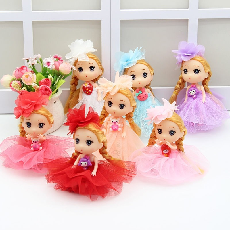 Búp bê trang trí, búp bê chibi vương miện dễ thương - Màu ngẫu nhiên