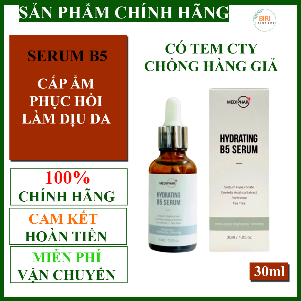 ✅ b5 mediphar serum b5 cấp nước, phục hồi da mediphar 30ml