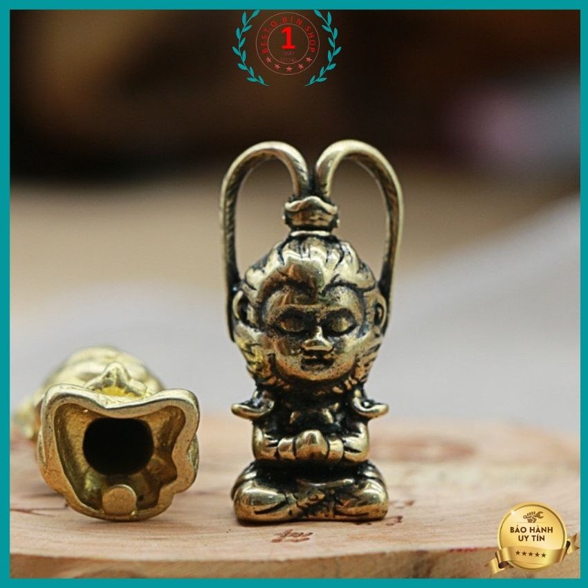 tượng đồng trang trí móc treo Mĩ Hầu Vương chất liệu đồng đúc thủ công , dùng làm quà tặng đem lại may mắn