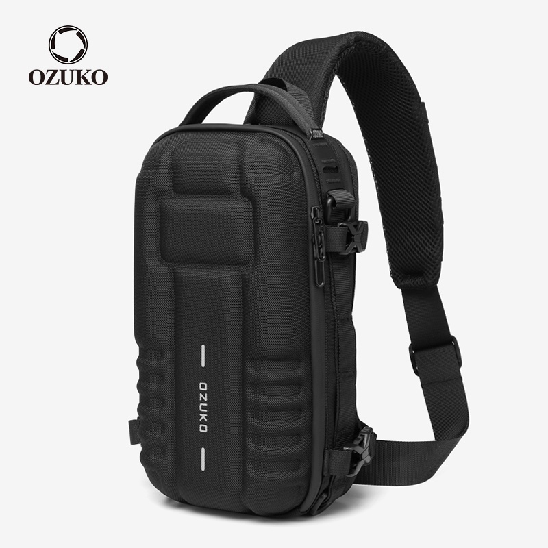 Túi đeo chéo OZUKO chống thấm nước phong cách thể thao năng động dành cho