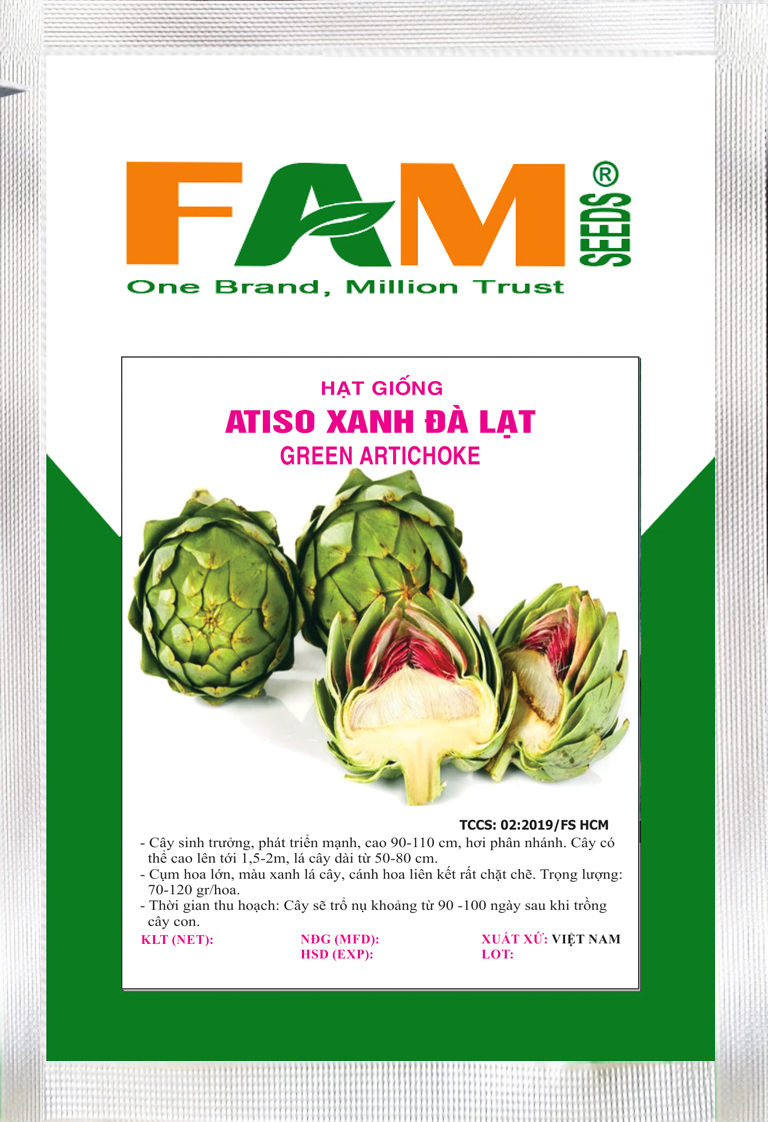 [HCM]Hạt giống ATISO XANH Đà Lạt - Gói 1gr