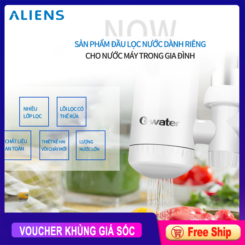 Đầu lọc nước, đầu lọc nước máy, nhiều tầng lọc, lõi lọc có thể rửa, lượng nước lớn