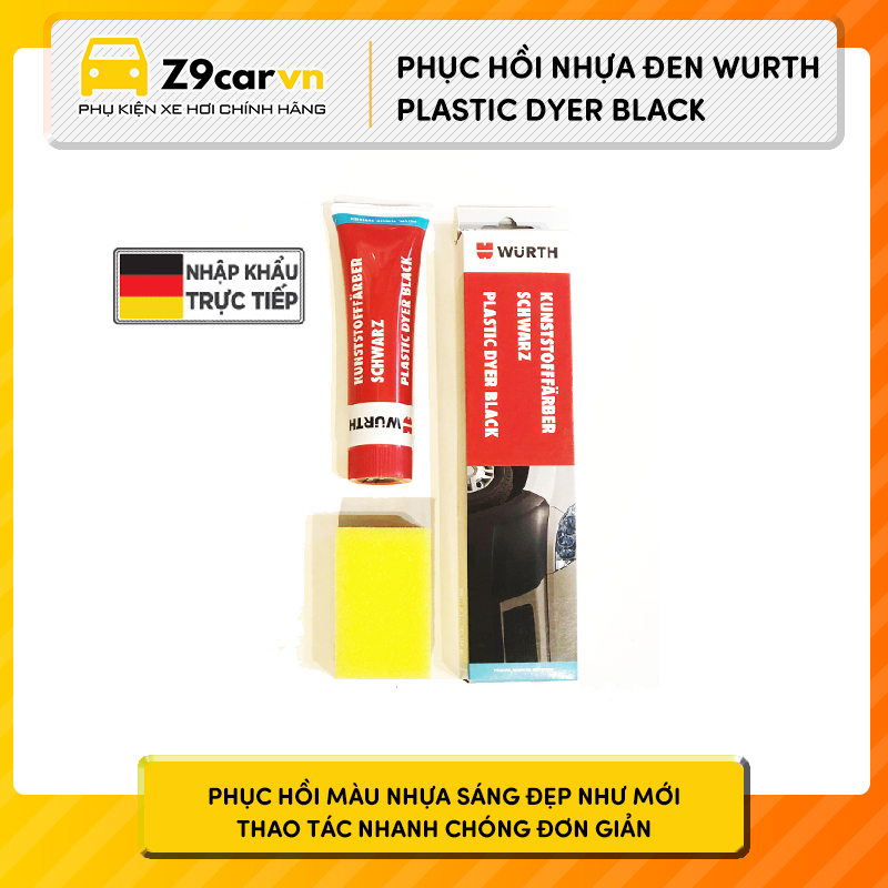 Phục hồi nhựa đen Wurth Plastic Dyer Black