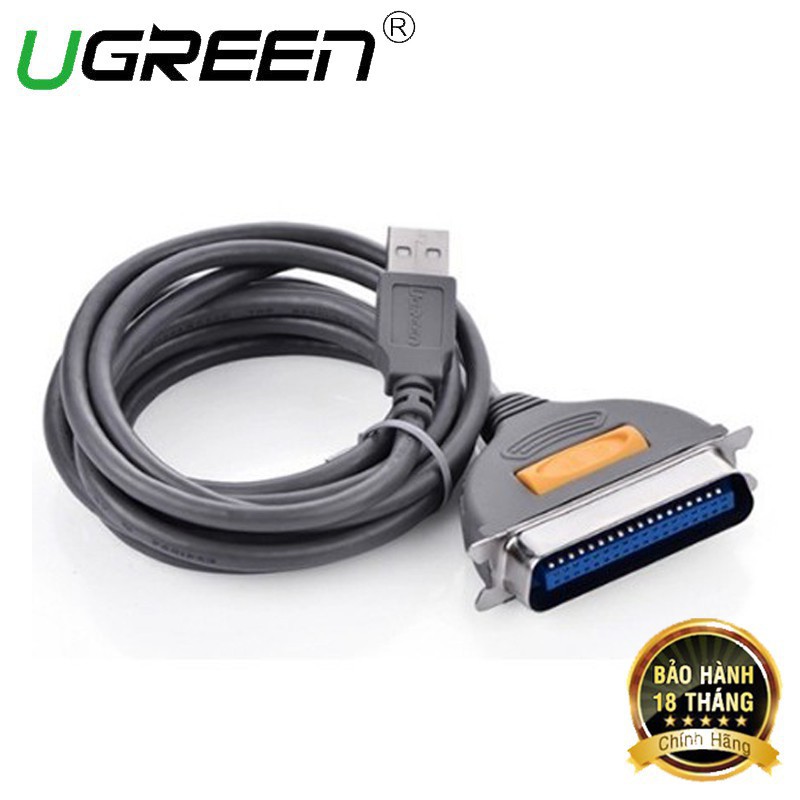 Cáp usb máy in lpt ieee 1284 cao cấp ugreen 20225 chính hảng dài 1.8m