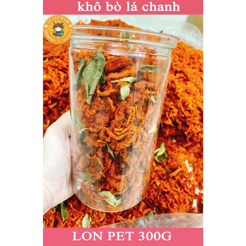 300g khô bò sợi dài lá chanh mtfood