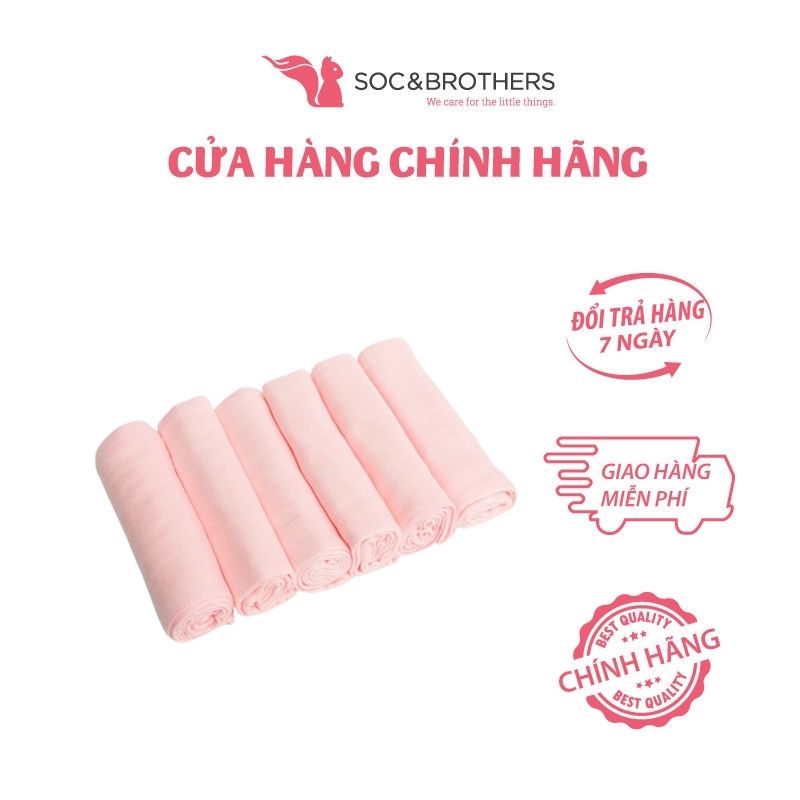 Khăn sữa nappi pack 6 30x30