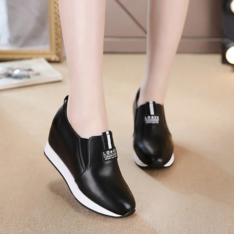  Giày Lười Nữ Tăng Chiều Cao Độn Đế 8cm L562-141 