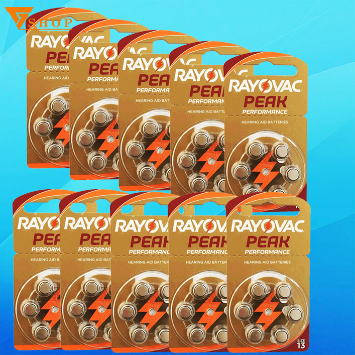 10 vỉ pin máy trợ thính rayovac pr48, pin ag5, pin a13