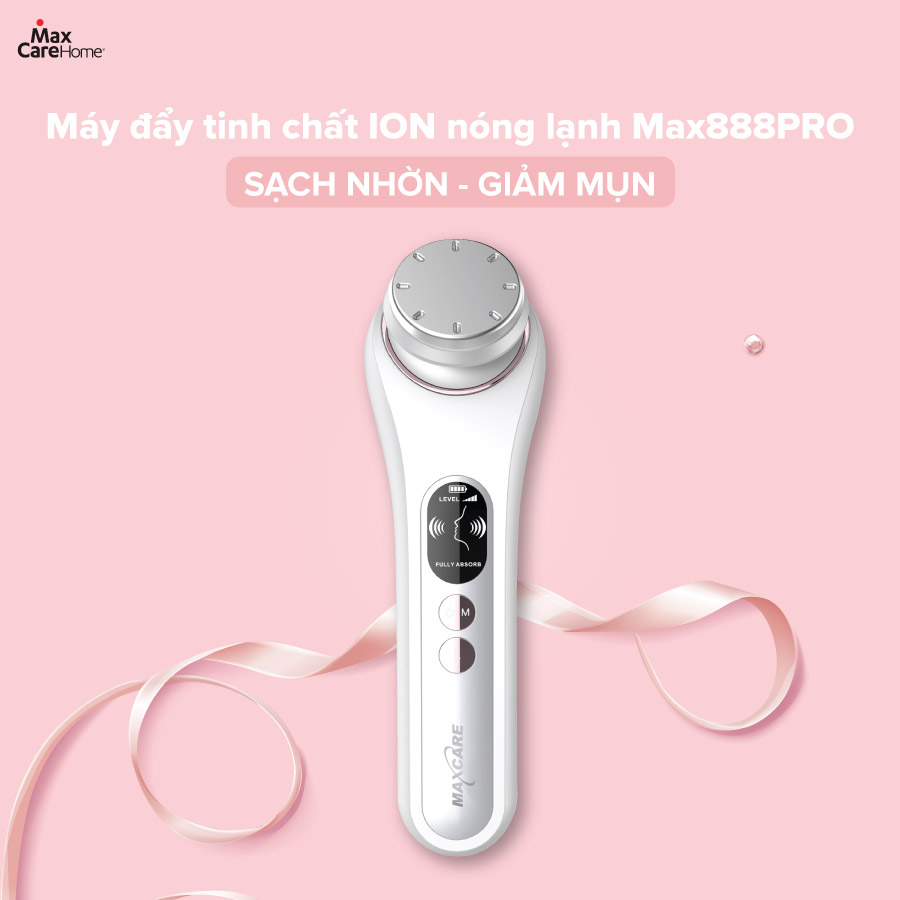 Máy đẩy tinh chất ion nóng lạnh maxcare - max888pro